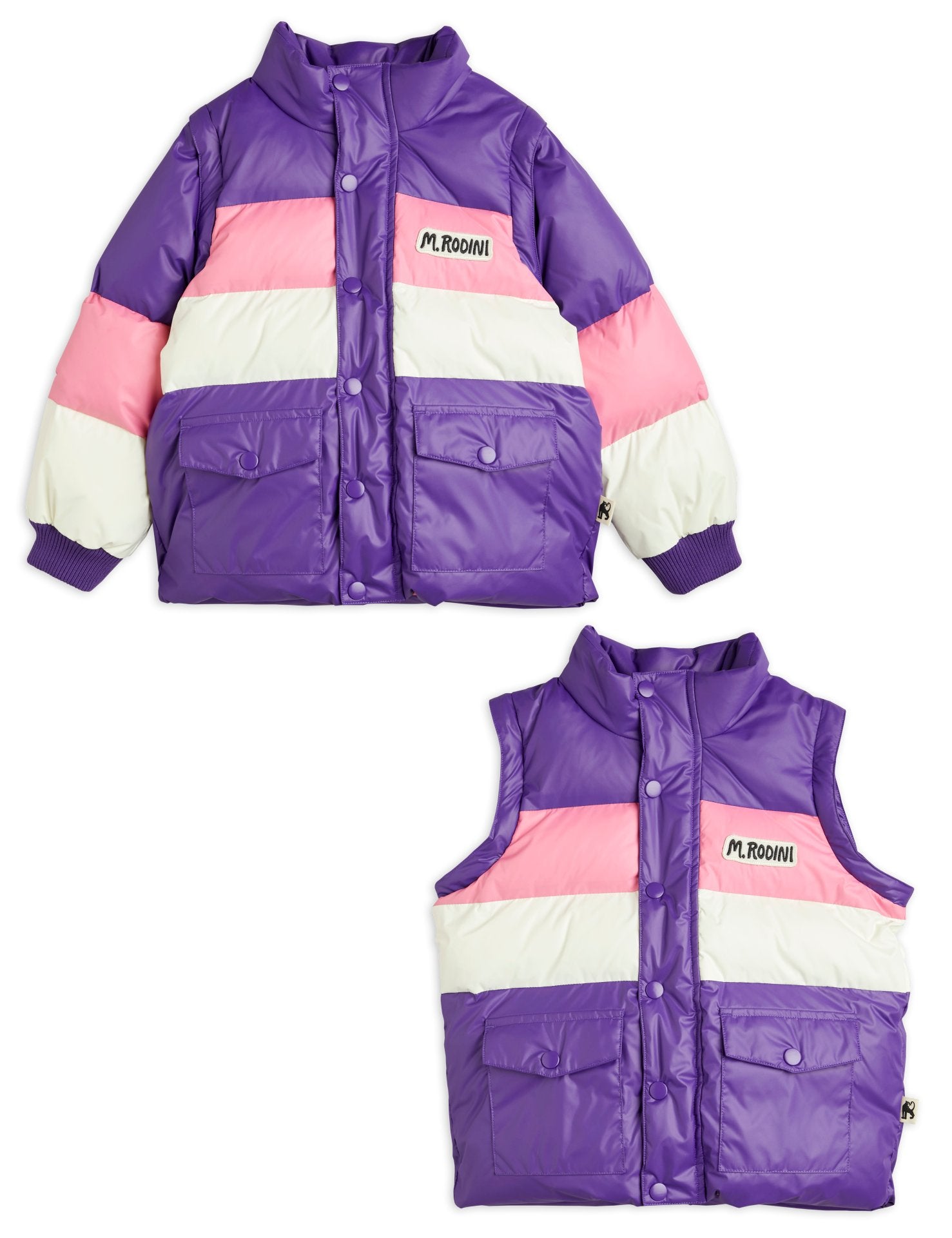 Mini Rodini Zip sleeve puffer jacket