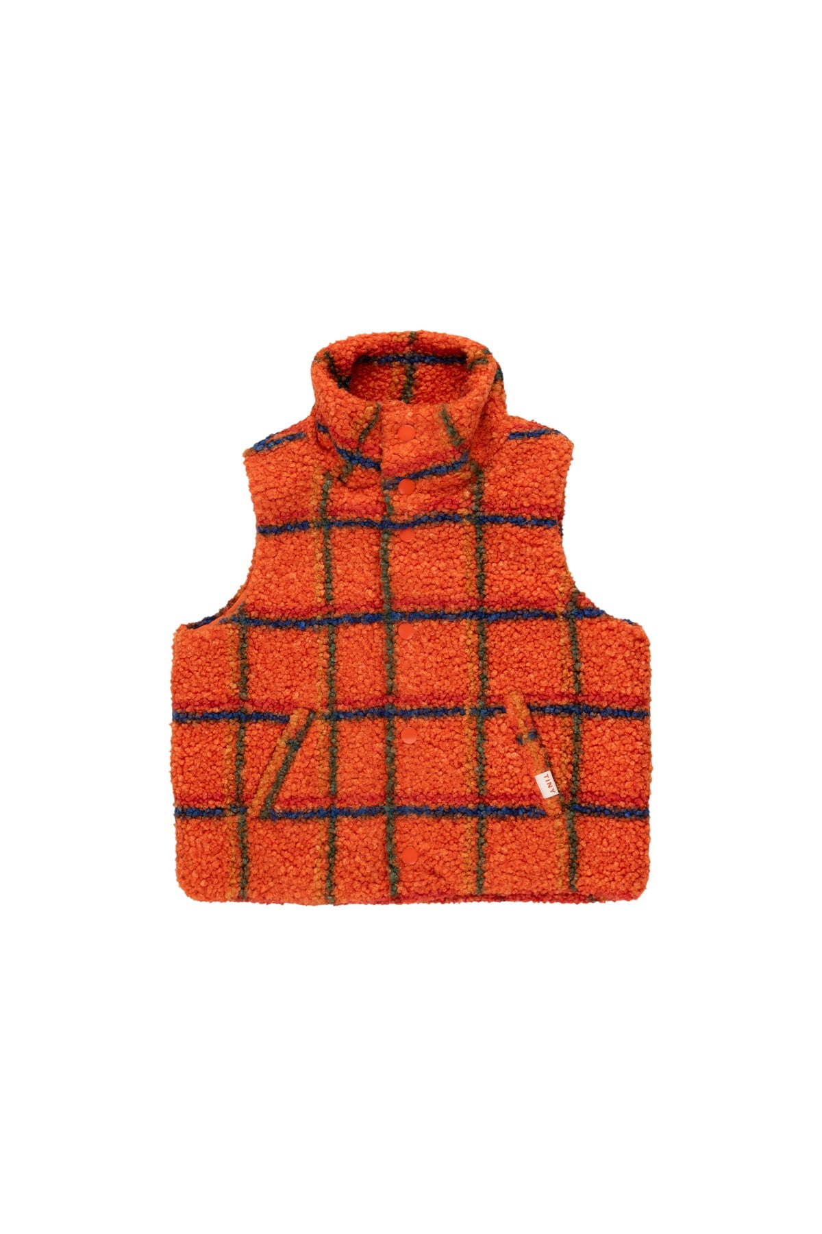 Tiny Cottons CHECK SHERPA VEST