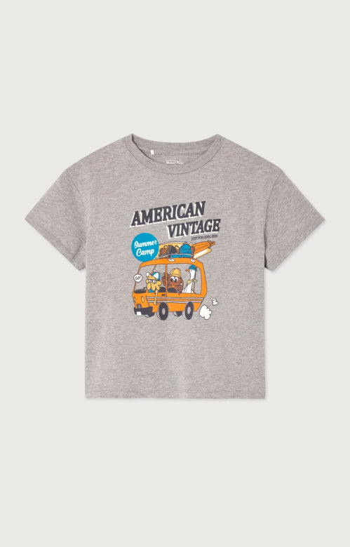 american vintage t shirt grey grisch