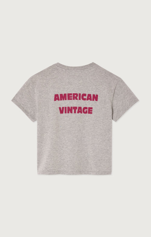 american vintage t shirt grey grisch