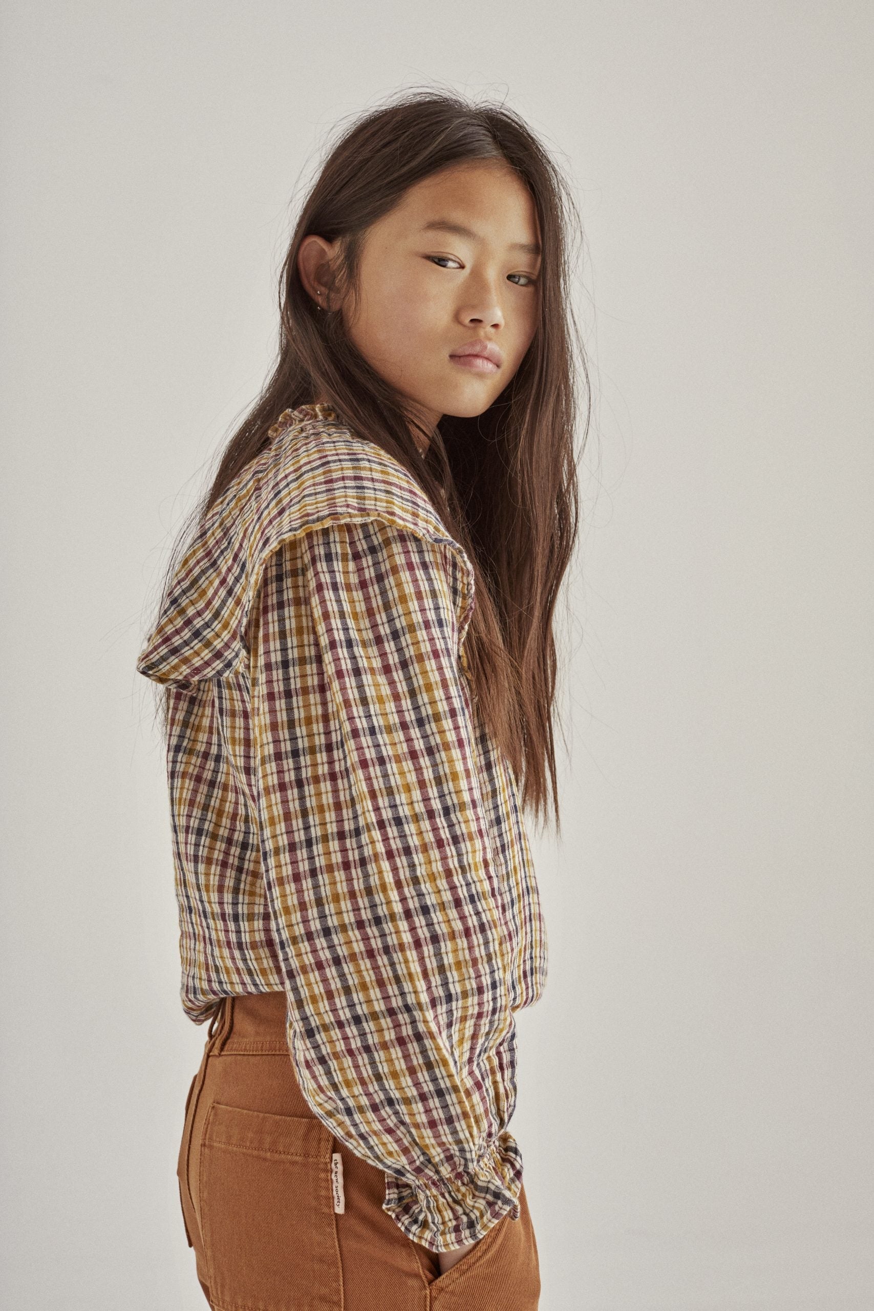 The New Society BENERICE BLOUSE - MULTICOLOR CHECK