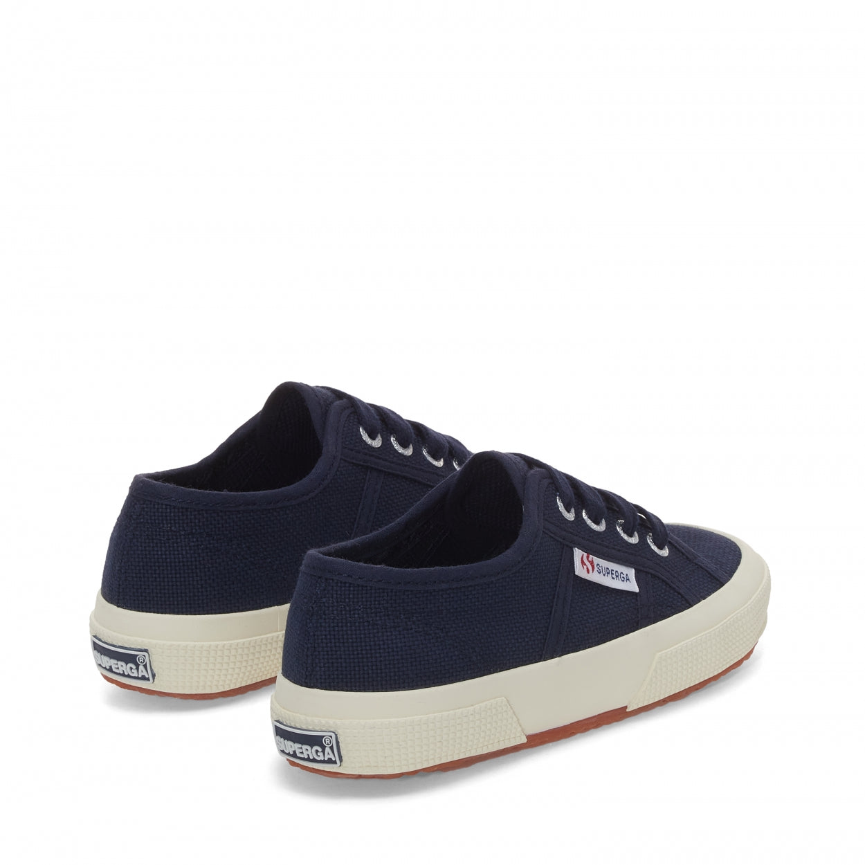 Classic blue navy Superga achterzijde.