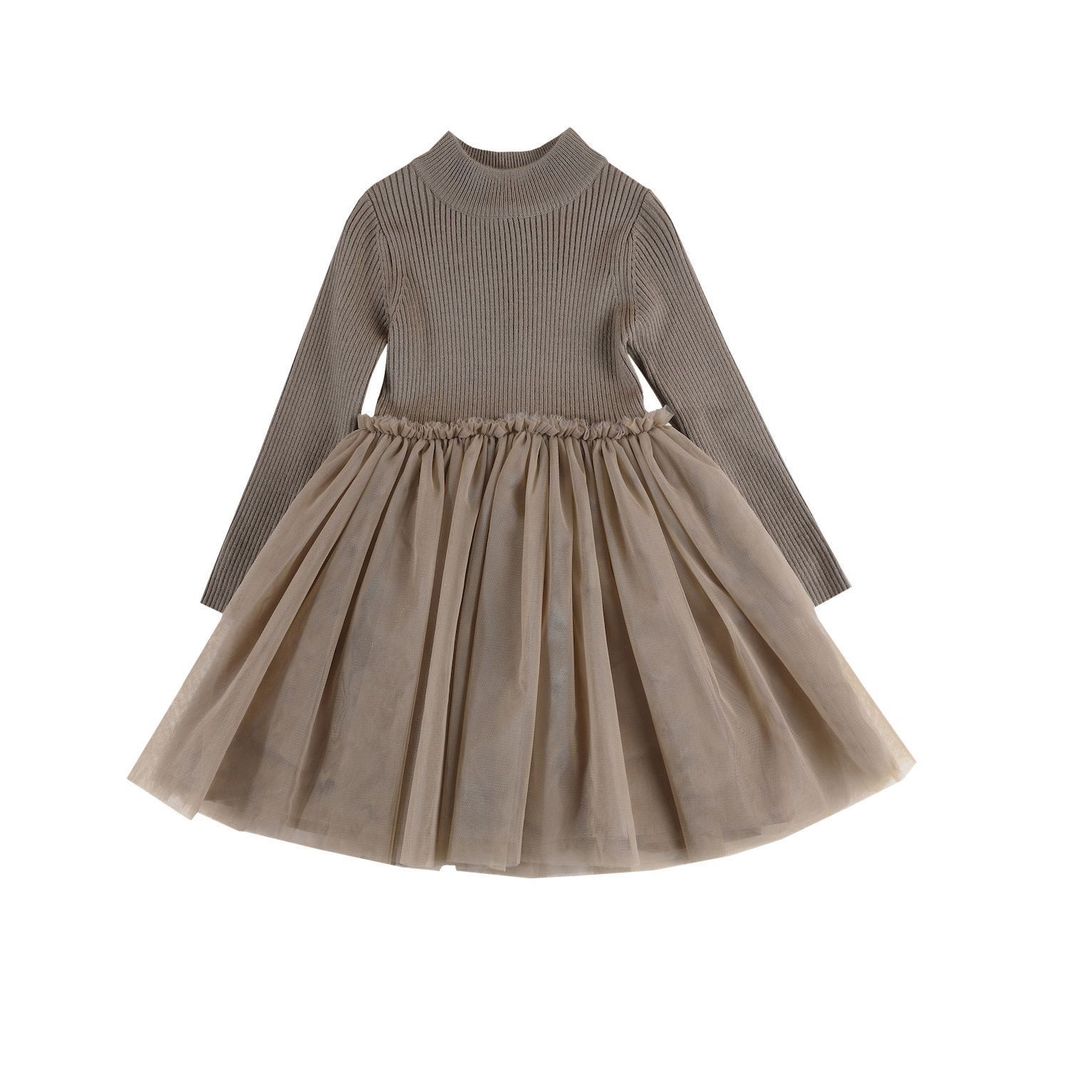 Lotus dress taupe