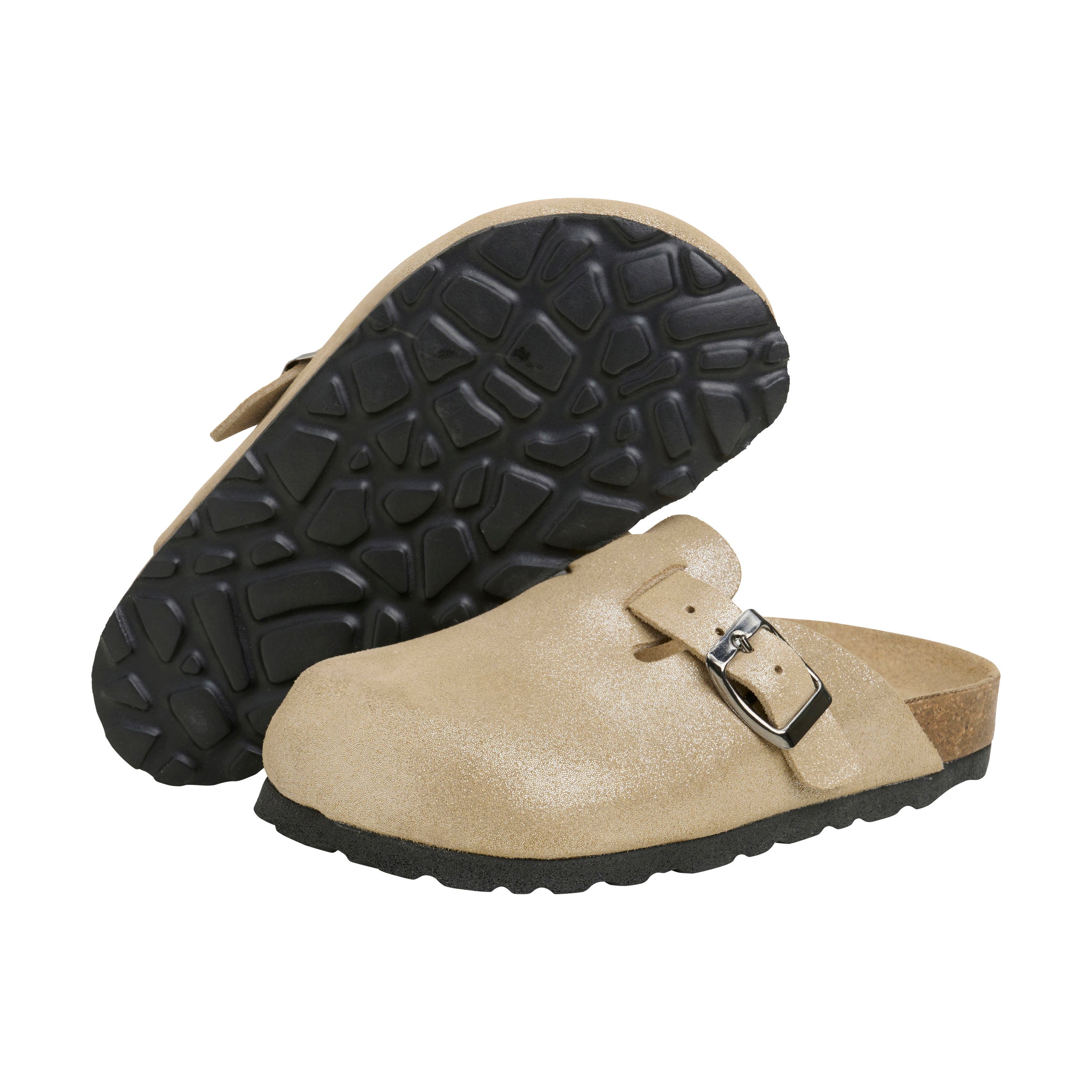 ENFANT Clogs nubuck leather champagne beige