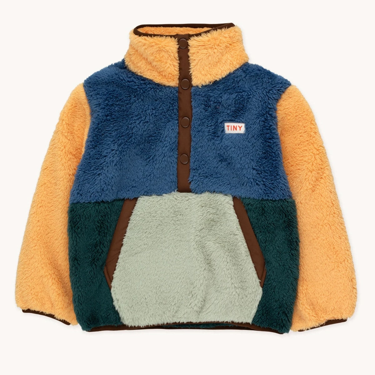 Tiny Cottons COLOR BLOCK POLAR SHERPA JUMPER