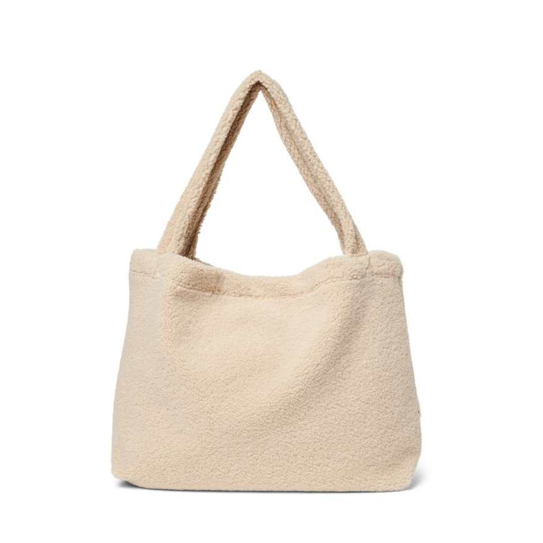 Mom bag teddy beige