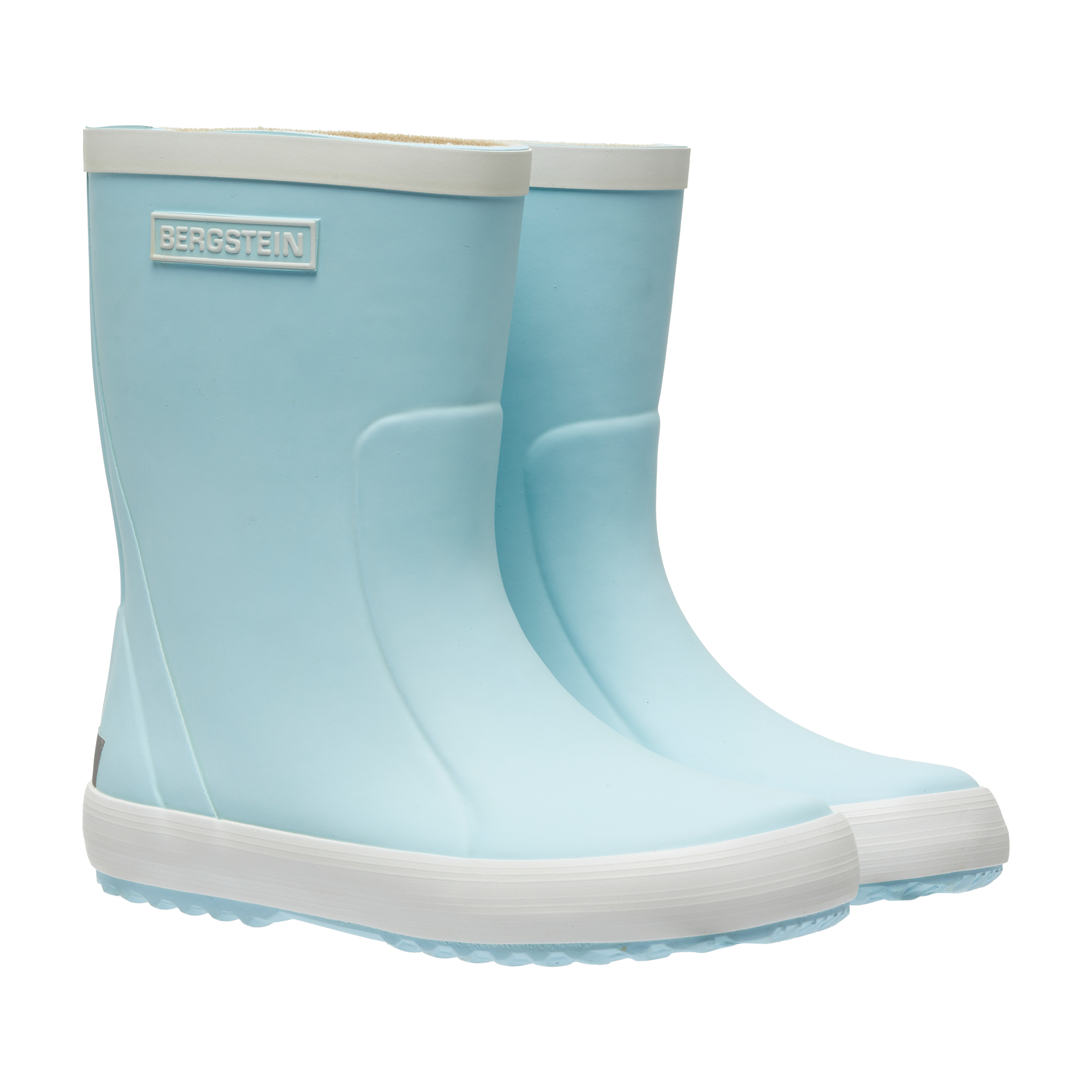 Regenlaarzen natuurrubber light blue