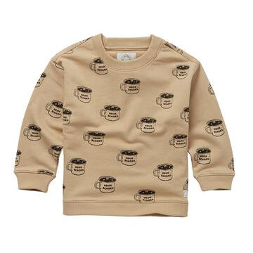 Sproet & Sprout Sweatshirt loose Schoko print