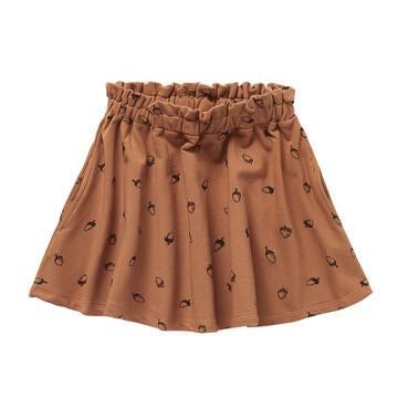 Sproet & Sprout Paperbag skirt Acorn print