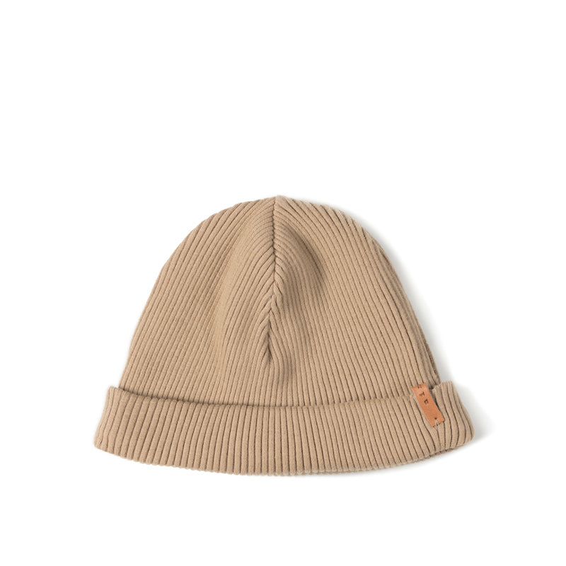 Beanie voor baby's in de kleur caramel van Nixnut.