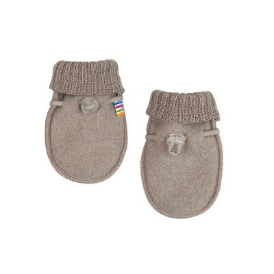 Handschoenen gemaakt van wolfleece voor baby's / kinderen in de kleur naturel van Joha.